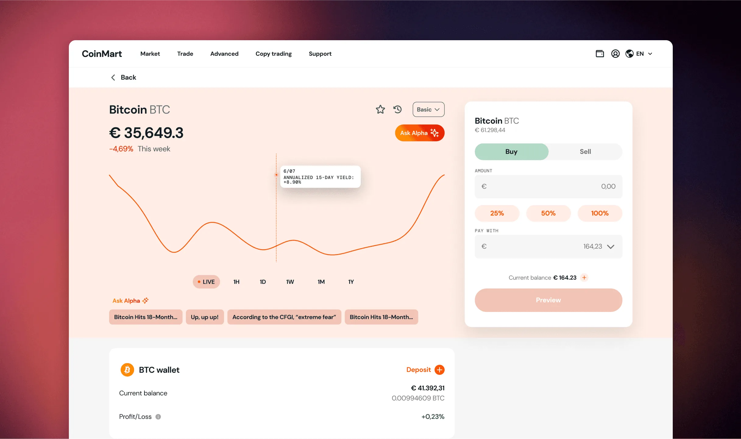 CoinMart – screen 8